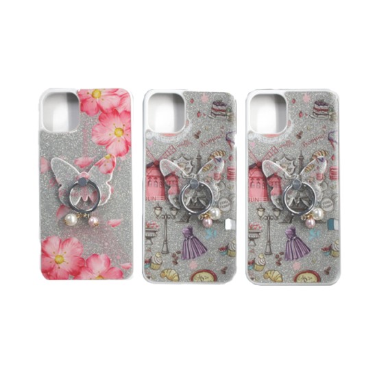 CAPA DE DESIGN DE BORBOLETA COM SUPORTE DE ANEL SAMSUNG GALAXY A71